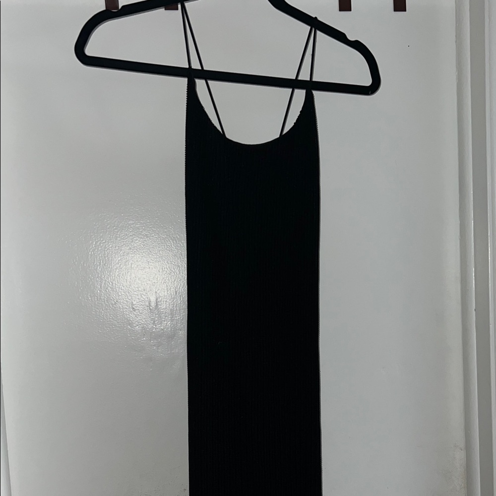 Black Spaghetti Strap Maxi Dress
